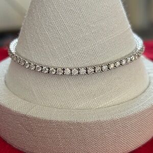 Luxury STUNNING 4.23 CT Moissanite Diamond 7.5 in Tennis Bracelet retail‎ $1355!